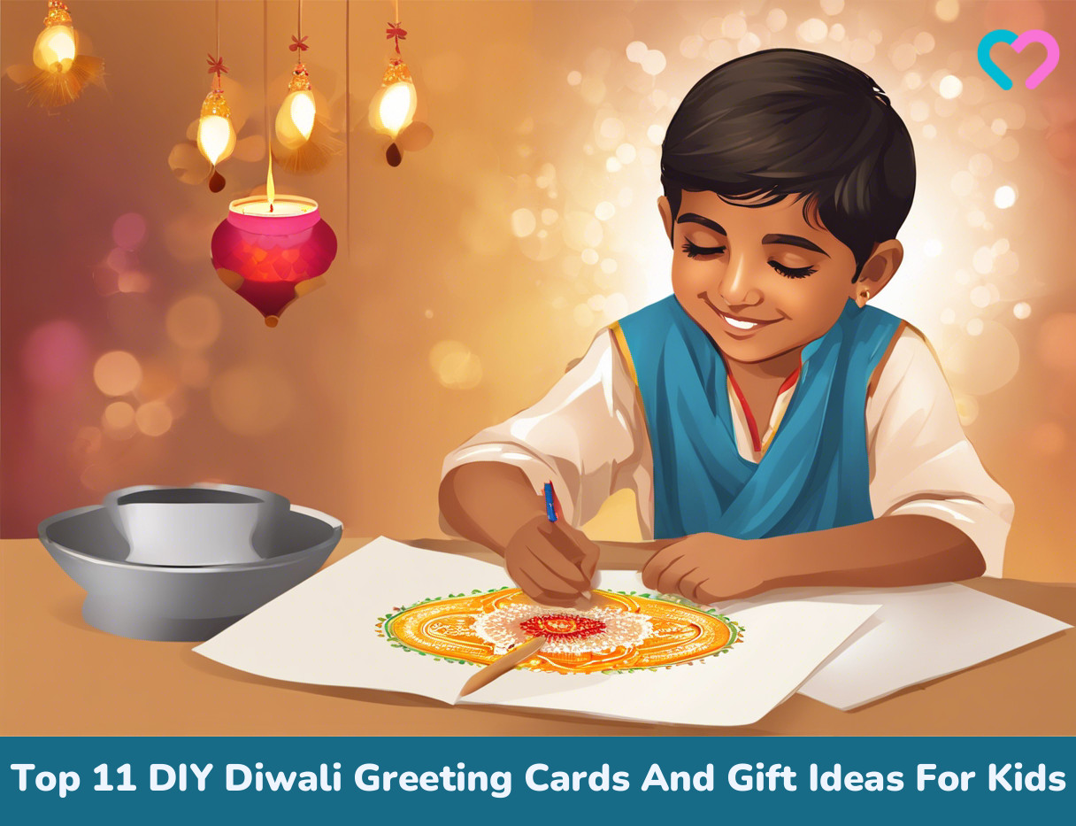 diwali card for kids_illustration