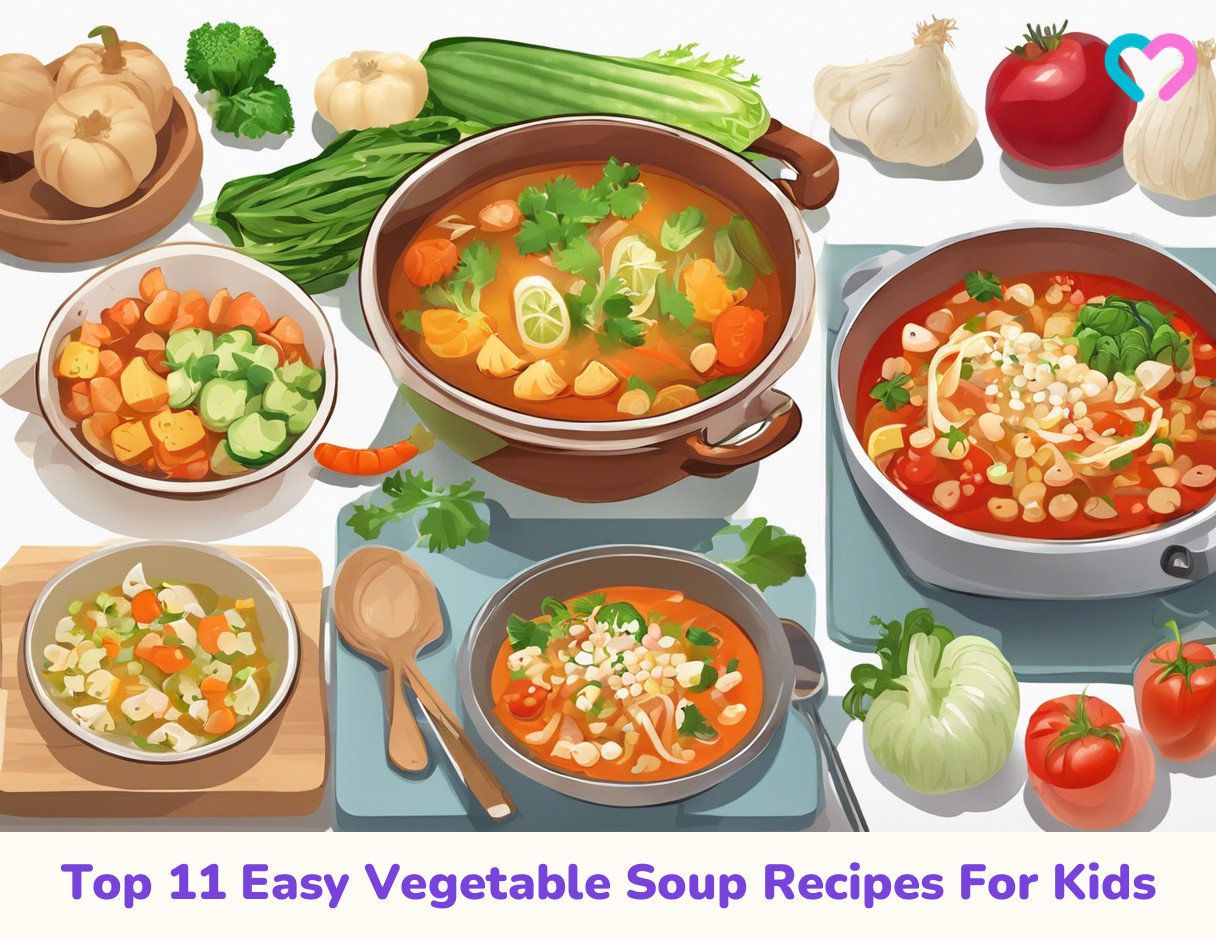 Vegetable Soup Recipes For Kids_illustration