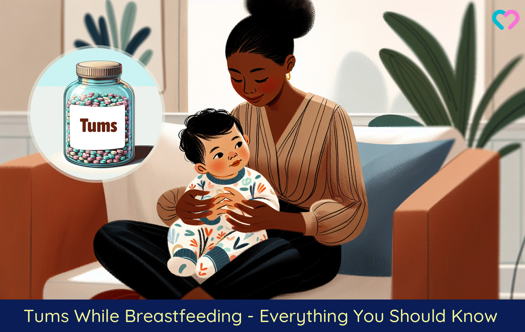 tums while breastfeeding_illustration