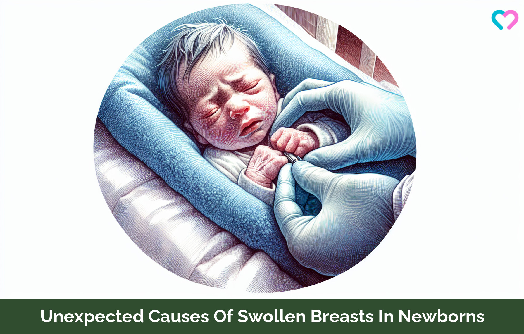 swollen breast in newborn_illustration