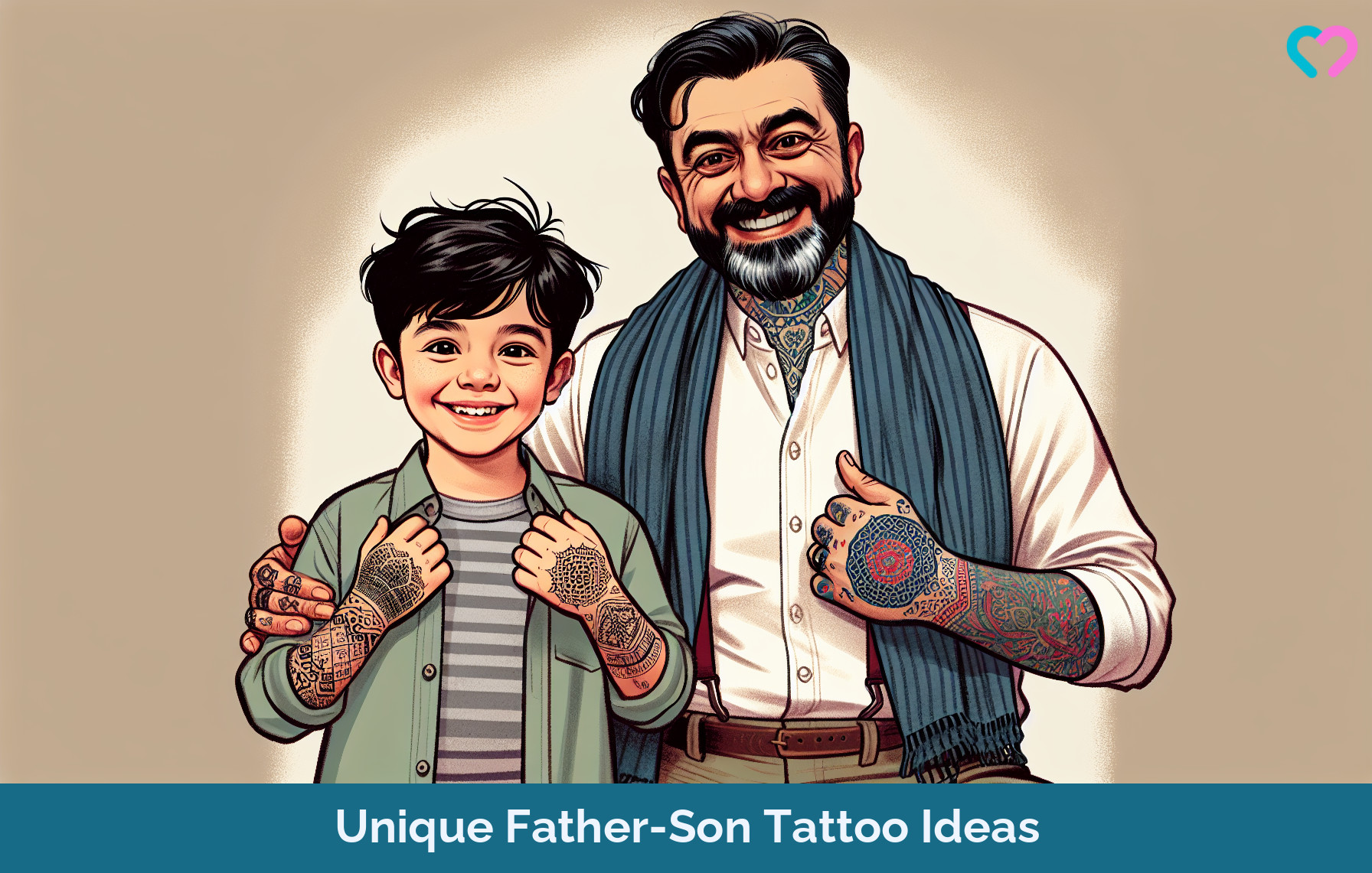 Father Son Tattoos_illustration