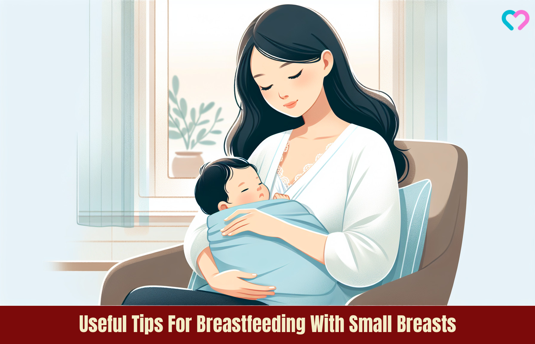 breastfeeding with small breast_illustration
