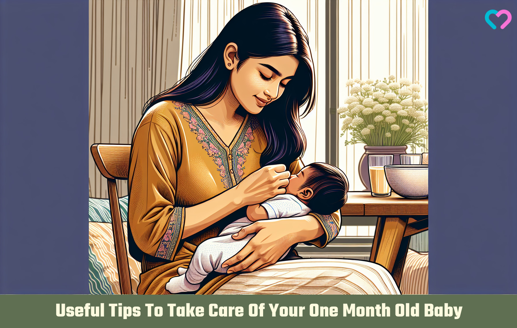 one month baby care tips_illustration