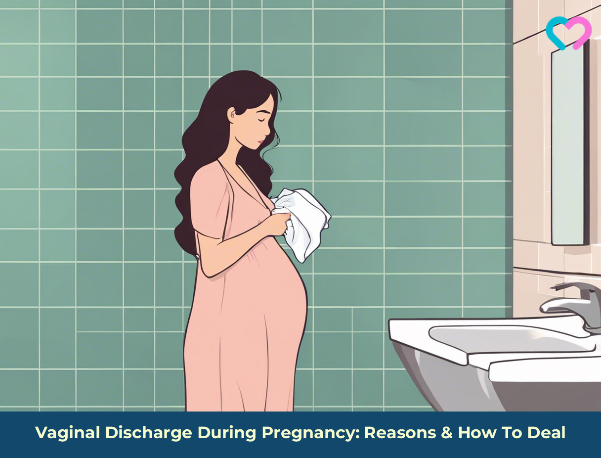 White Vaginal Discharge During Pregnancy_illustration
