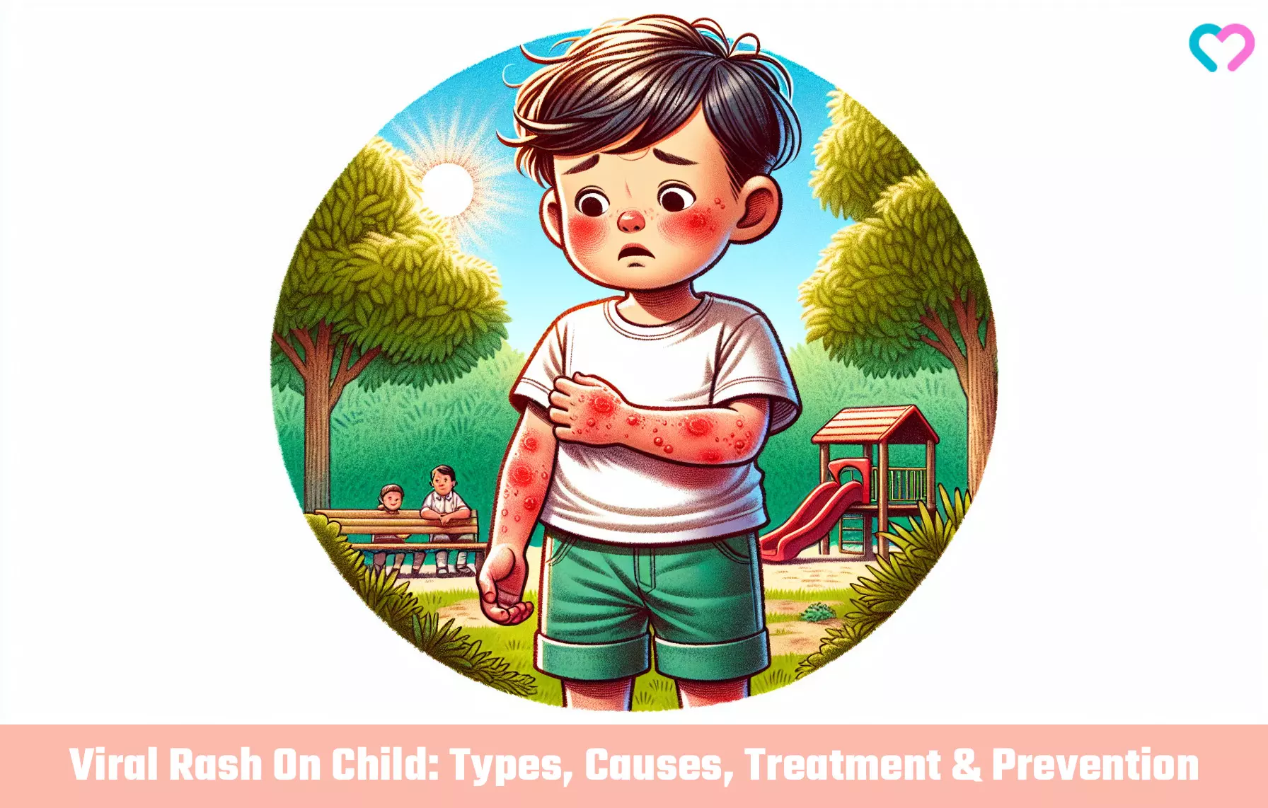 Viral Rash In Children_illustration