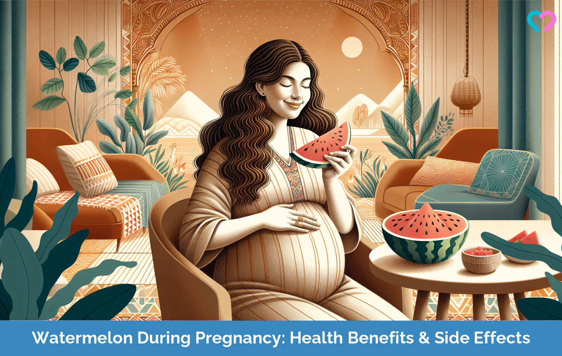 watermelon during pregnancy_illustration