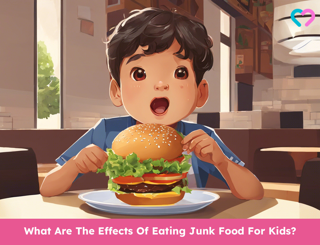 effects of junk food on children's health_illustration