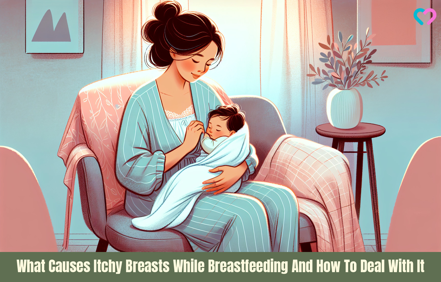 Itchy Breasts While Breastfeeding_illustration