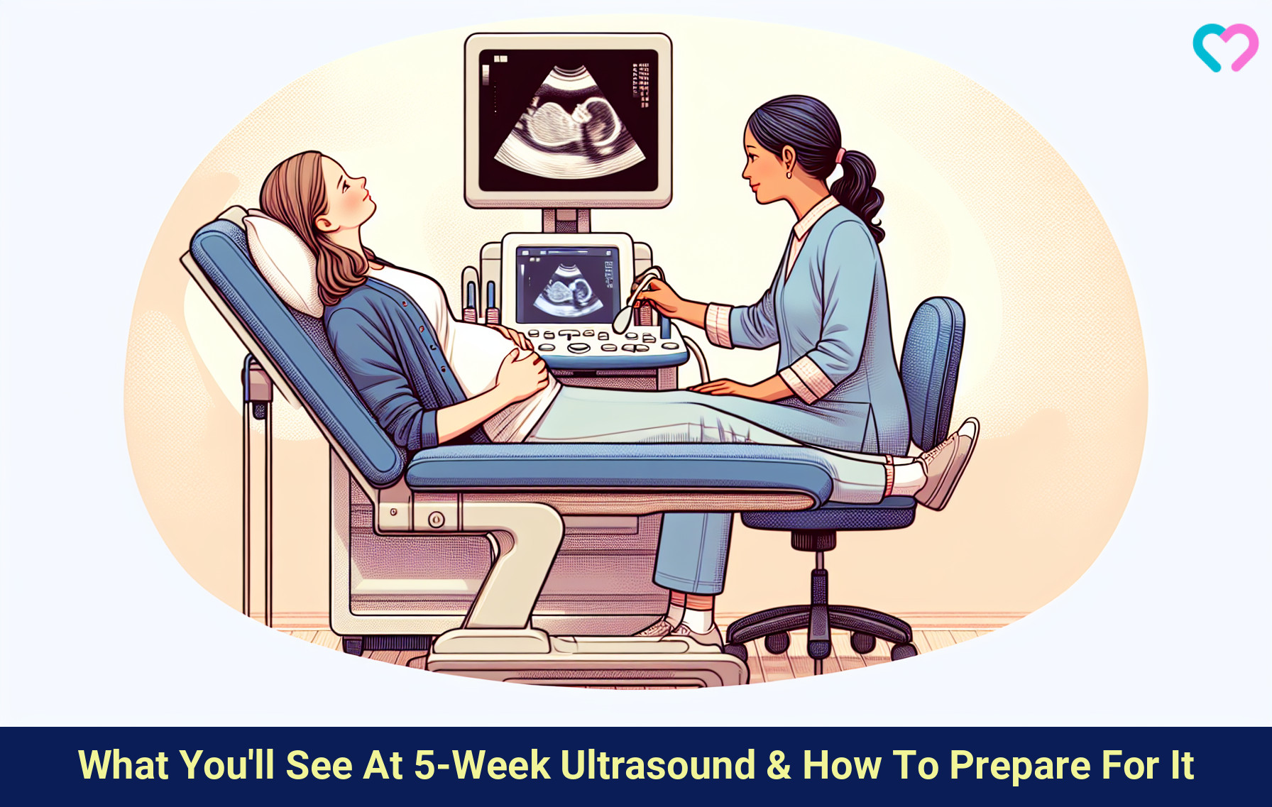 5th week ultrasound_illustration