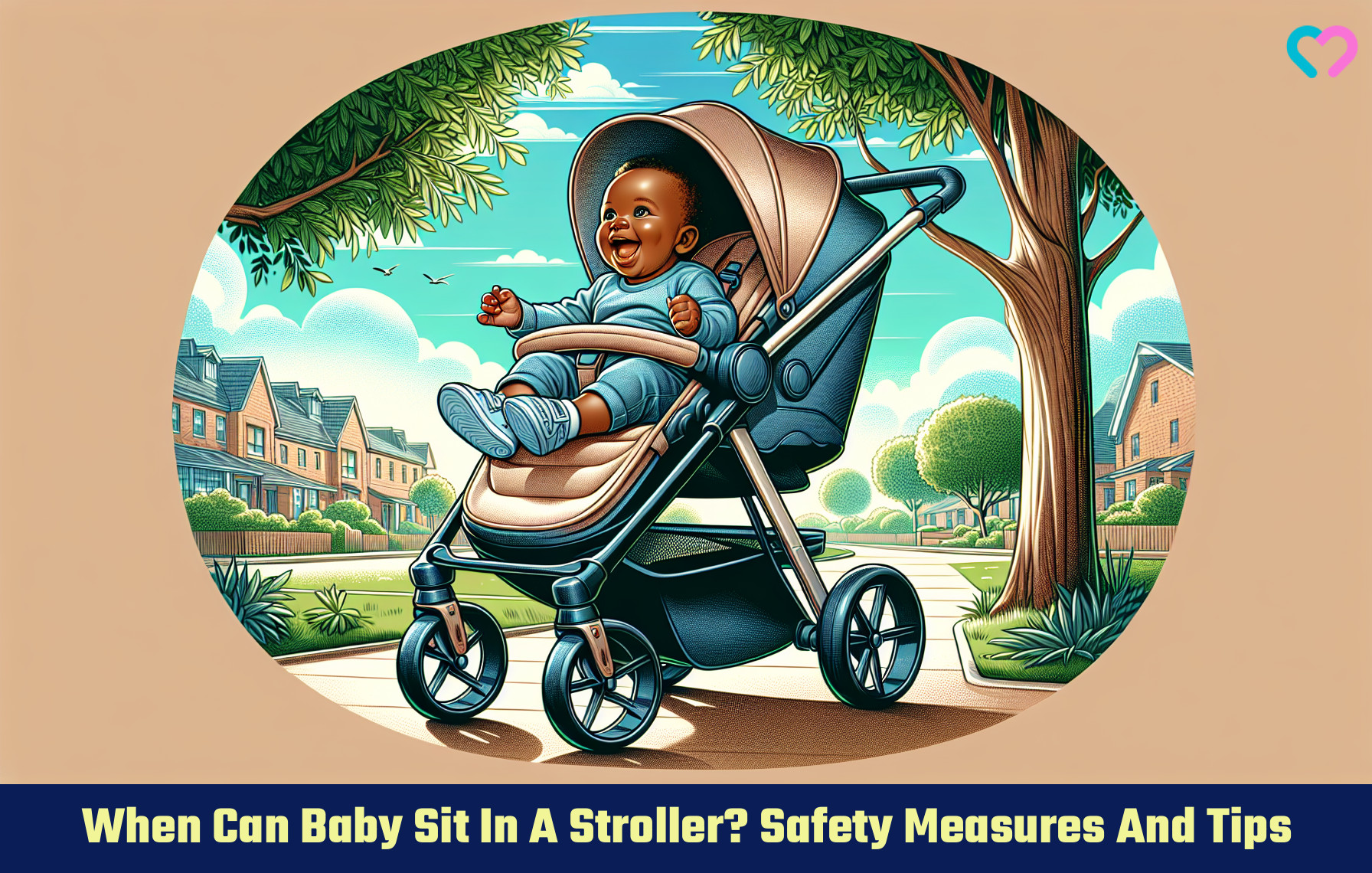 When Can A Baby Sit In A Stroller_illustration