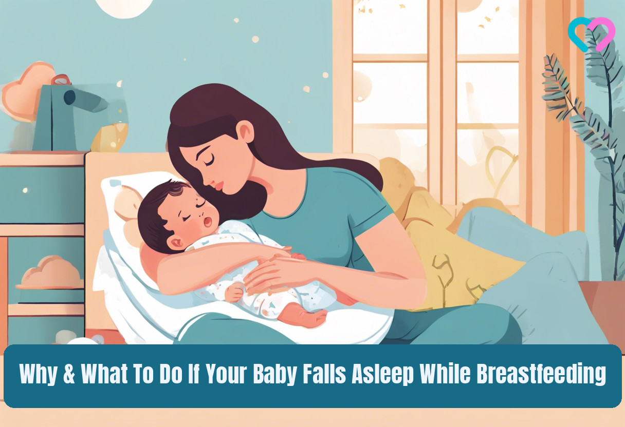 Baby Falls Asleep While Breastfeeding_illustration