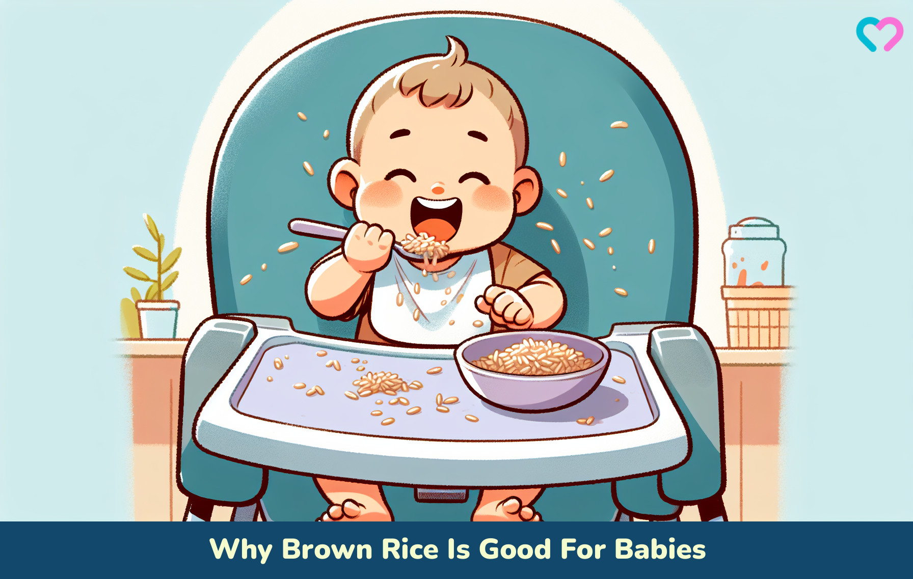 brown rice for babies_illustration